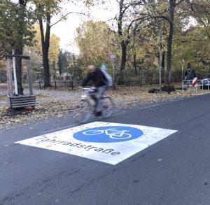 Fahrradstraße am Weichselplatz