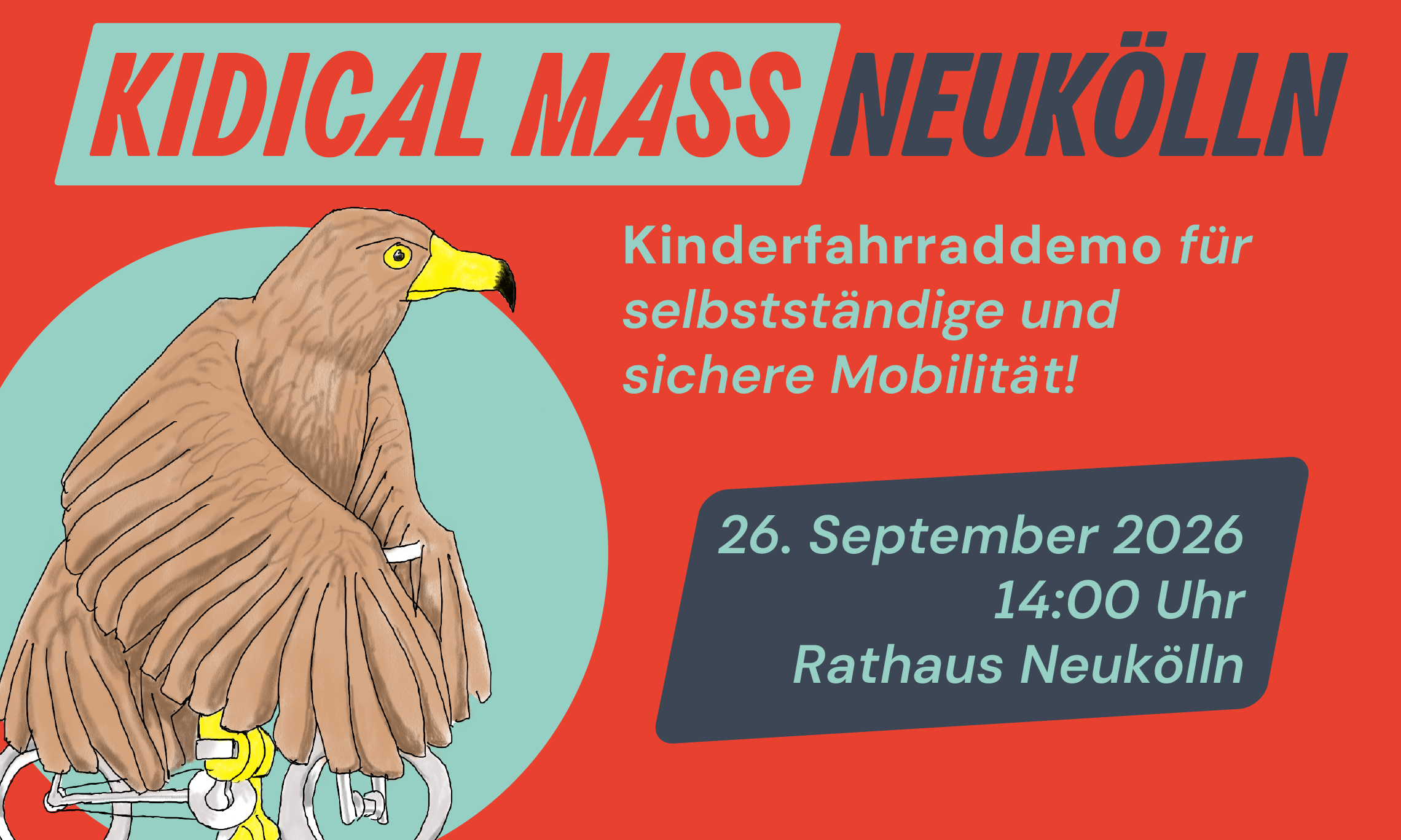 Kidical Mass Neukölln – Kiderfahrraddemo im September 2026